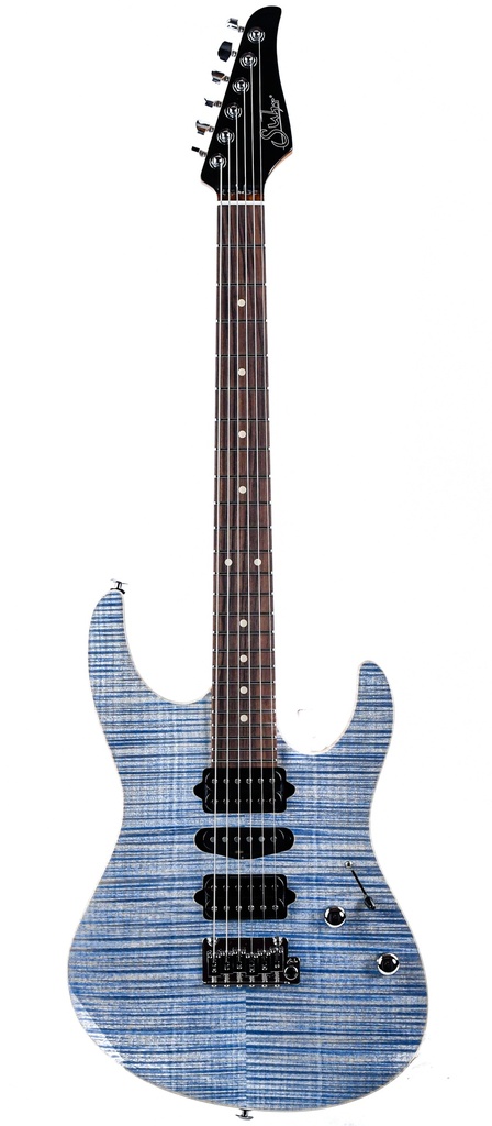 ギター Suhr Modern Pro Trans Blue Denim/Slate Suhr Modern Pro Guitar, Trans Blue Denim Slate, Maple